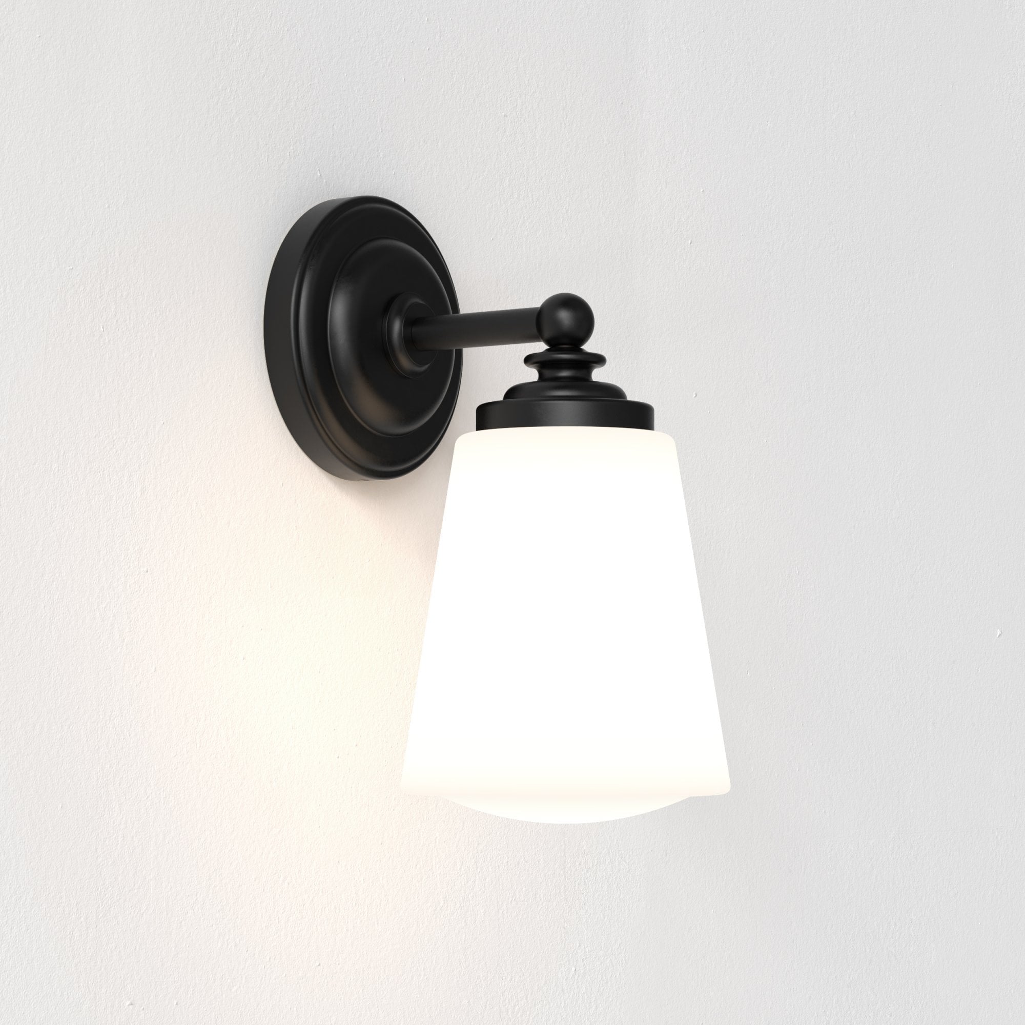 1106006 Anton Bathroom 1 Light Wall Light Matt Black