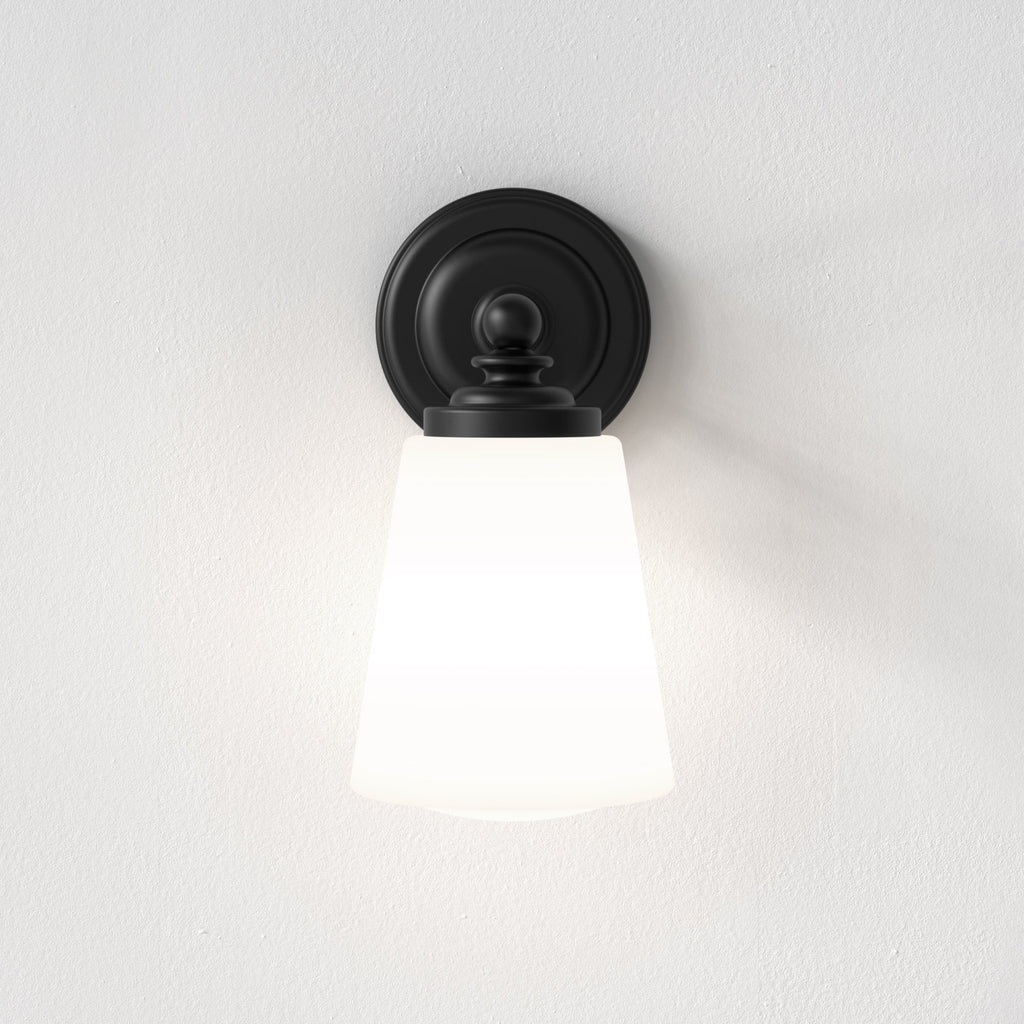 1106006 Anton Bathroom 1 Light Wall Light Matt Black