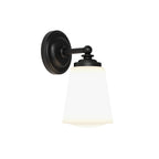1106006 Anton Bathroom 1 Light Wall Light Matt Black