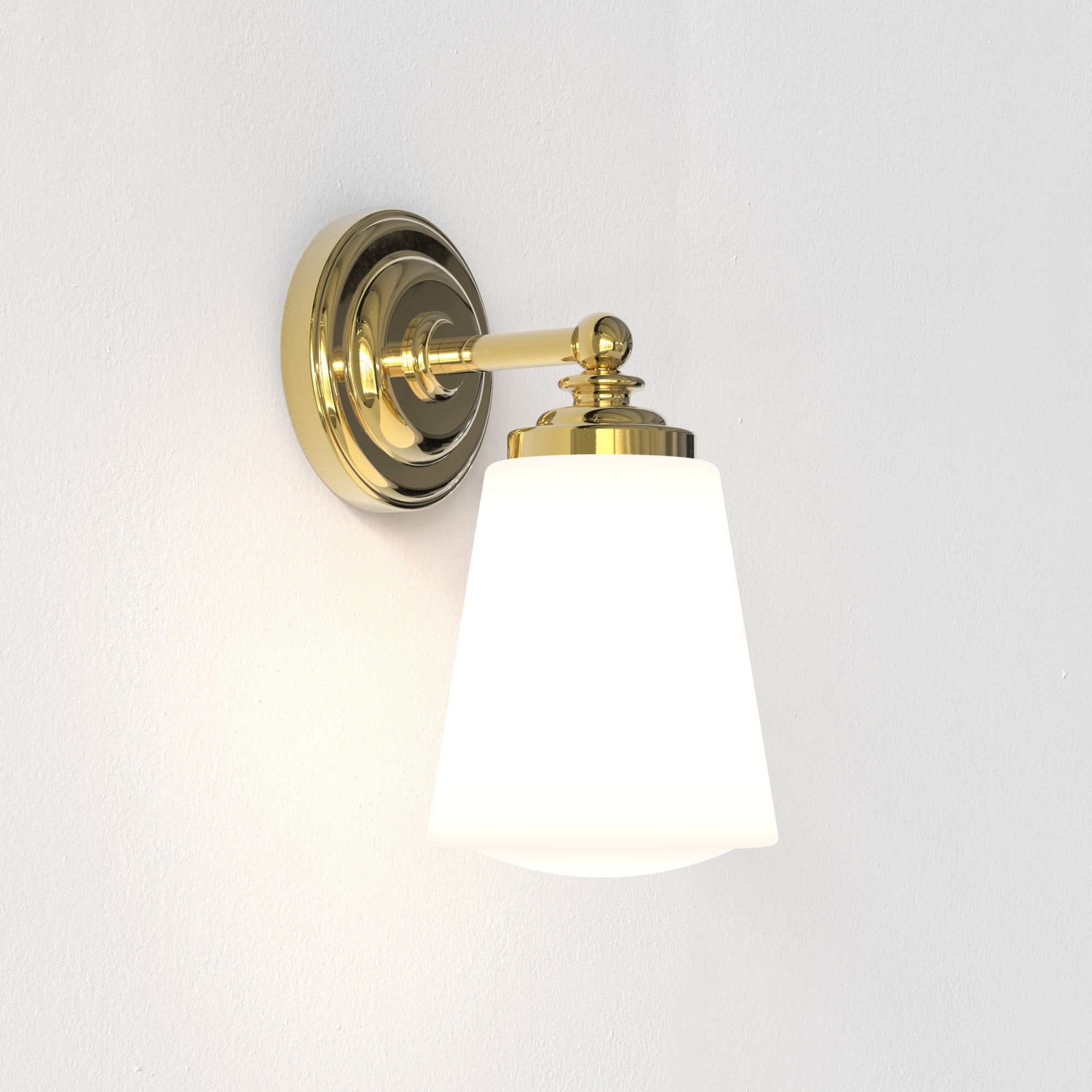 1106007 Anton Bathroom 1 Light Wall Light Polished Brass
