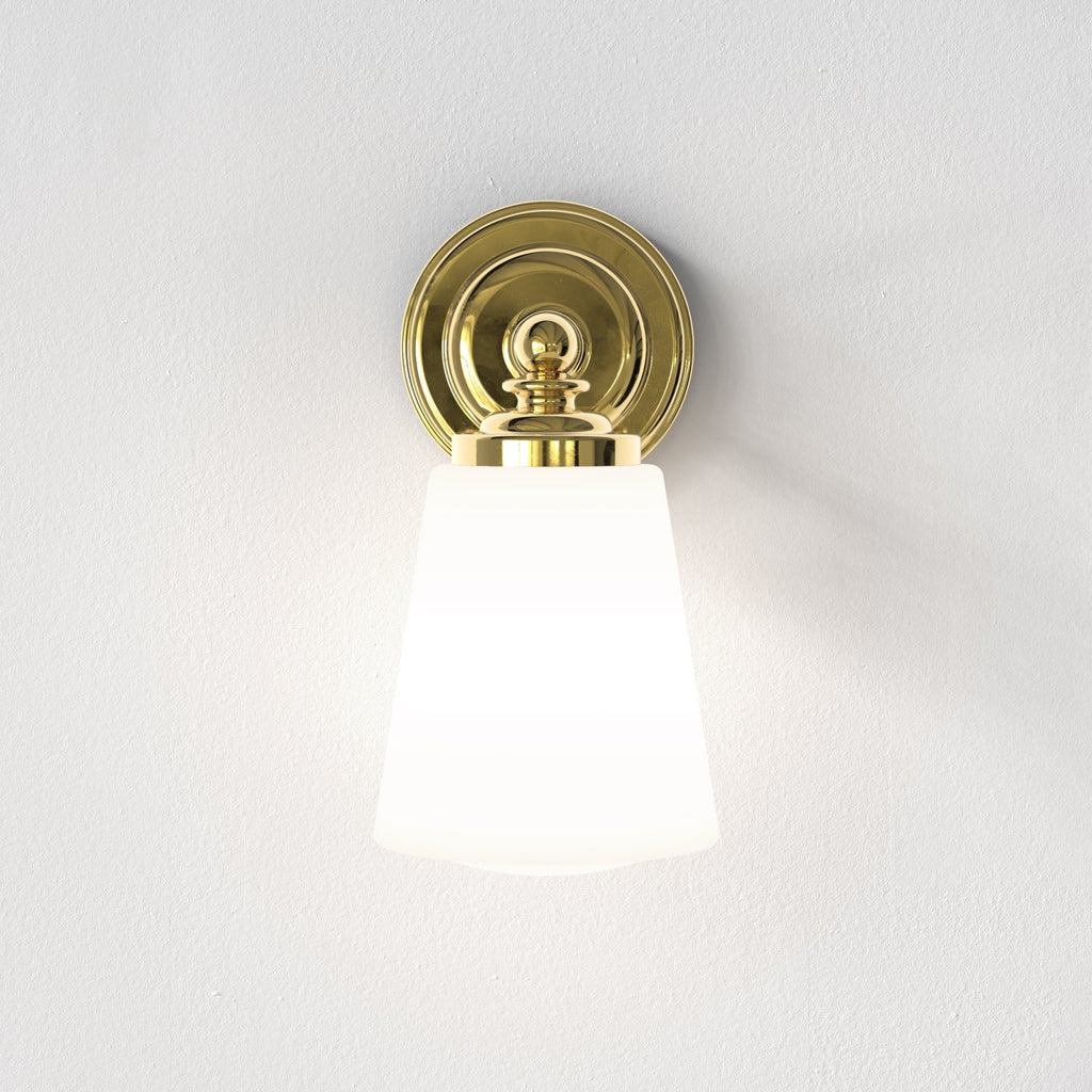 1106007 Anton Bathroom 1 Light Wall Light Polished Brass