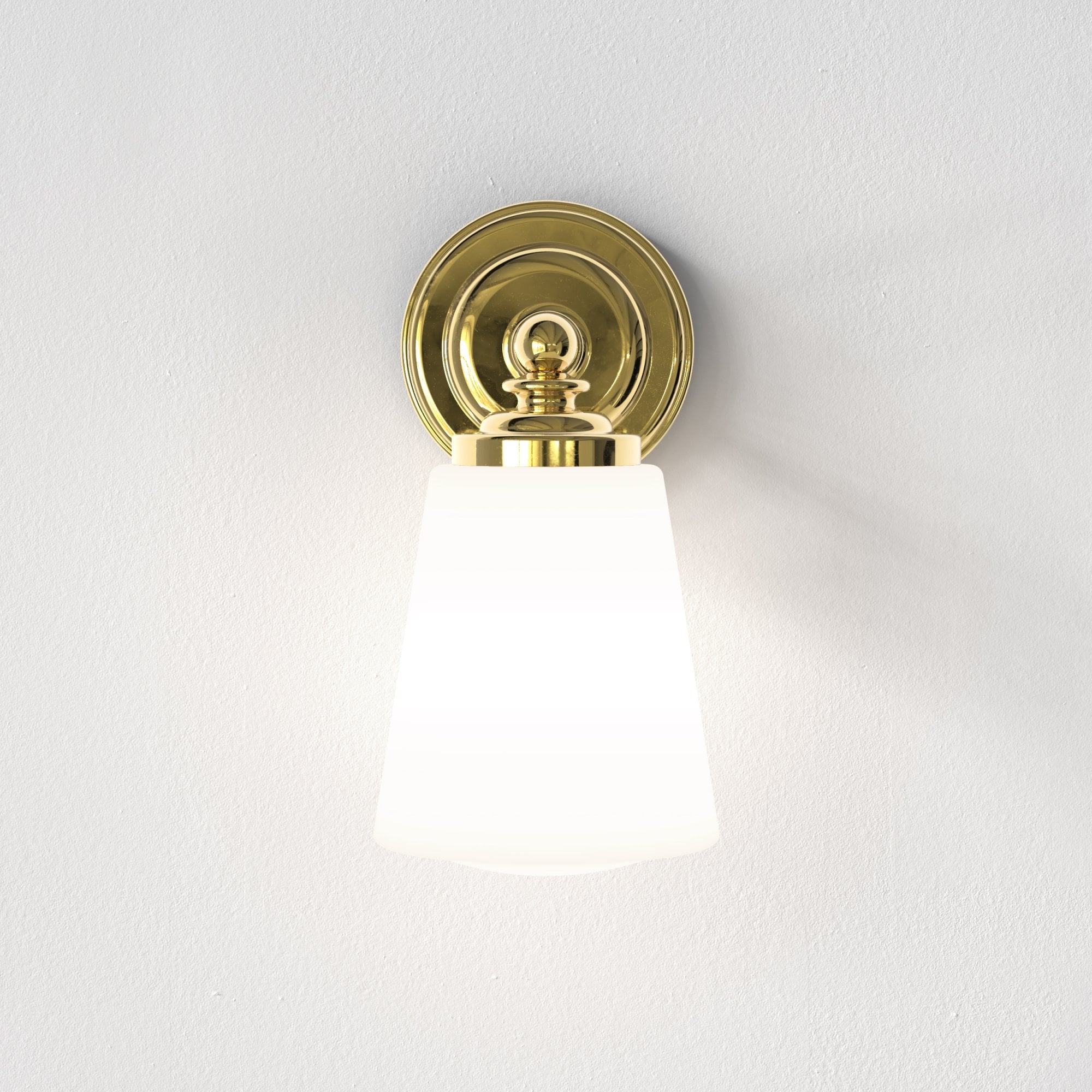 1106007 Anton Bathroom 1 Light Wall Light Polished Brass