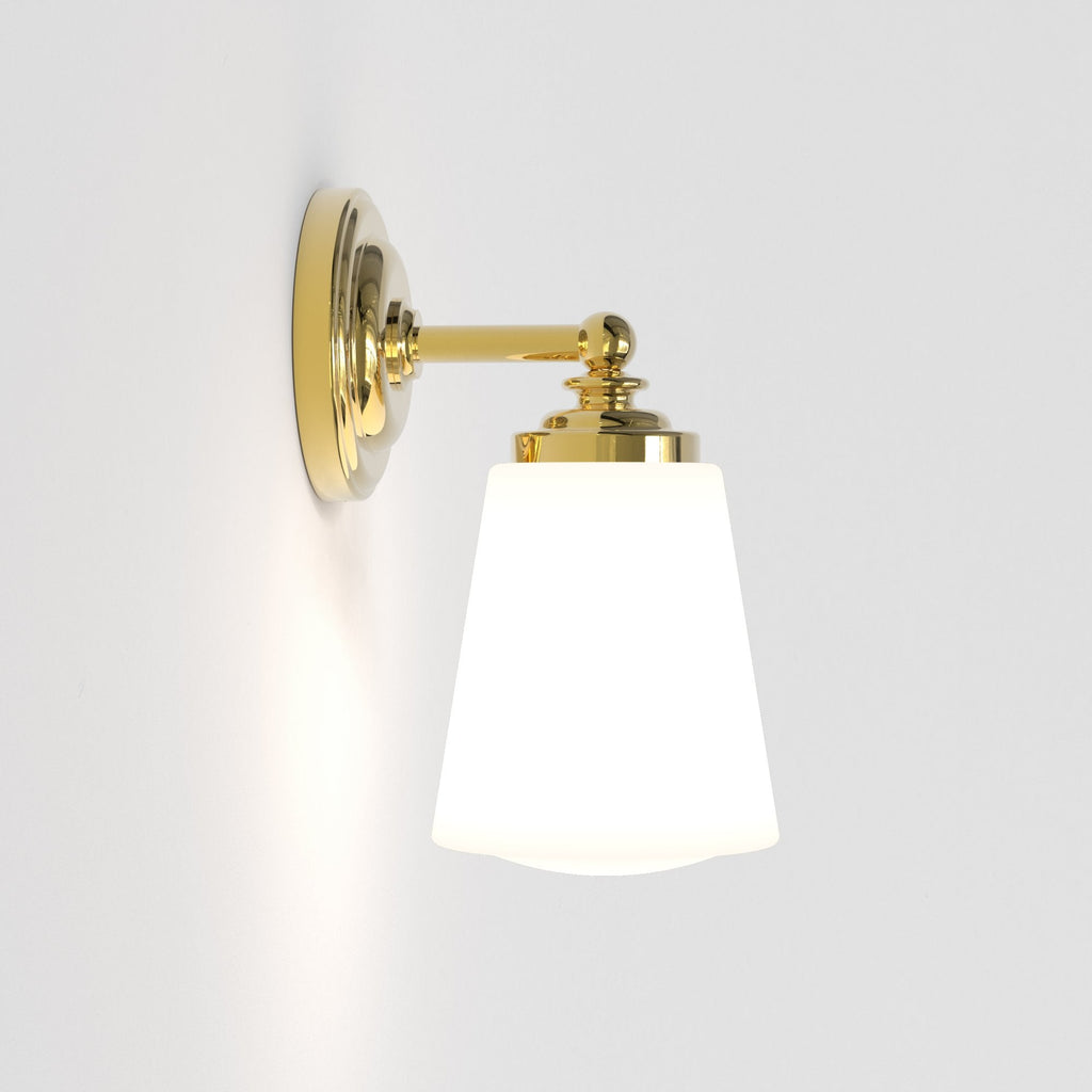 1106007 Anton Bathroom 1 Light Wall Light Polished Brass