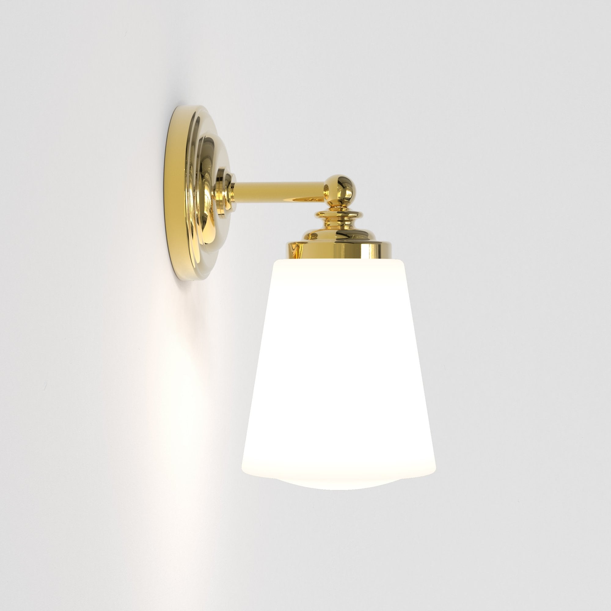 1106007 Anton Bathroom 1 Light Wall Light Polished Brass