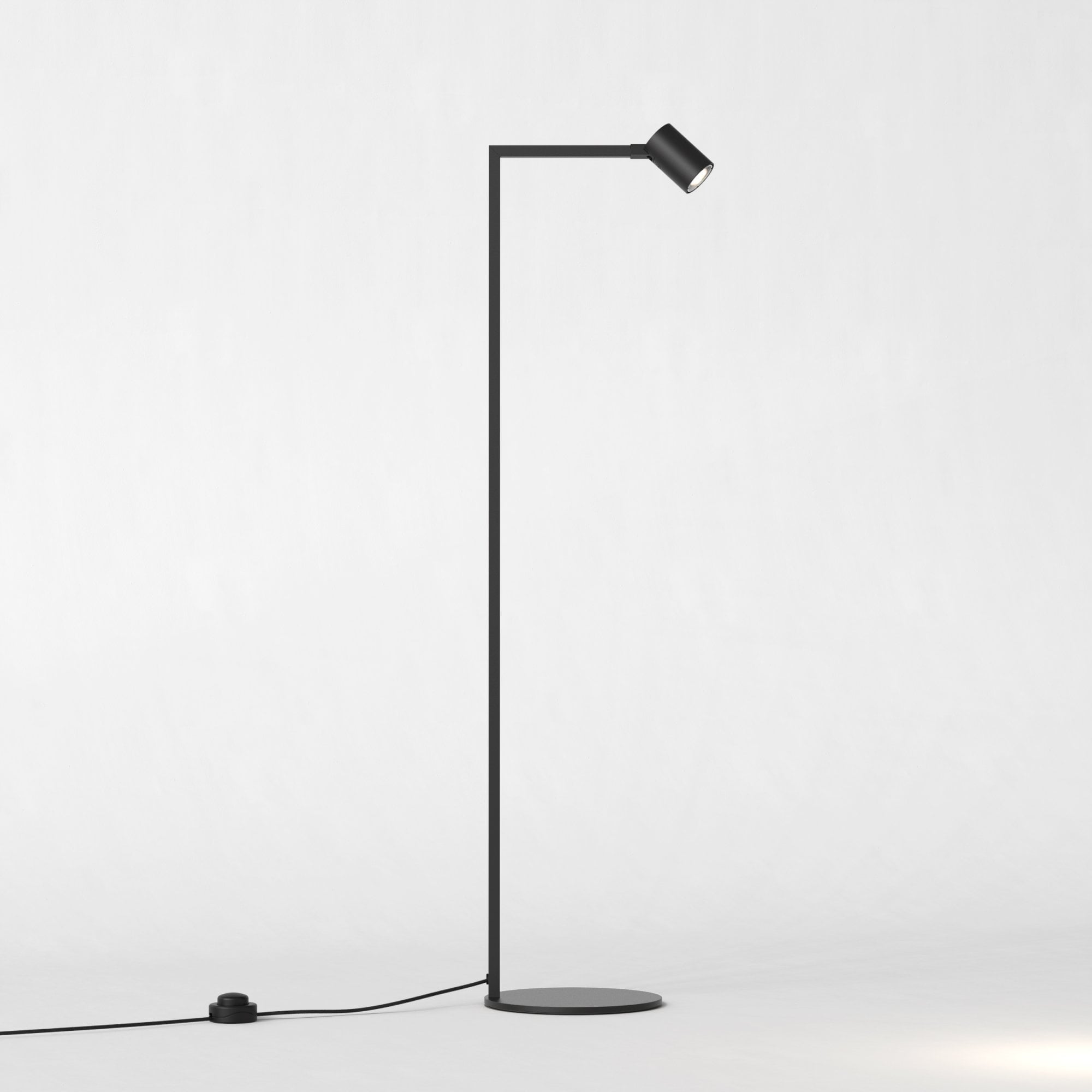 1286156 Ascoli 1 Light Floor Light Matt Black