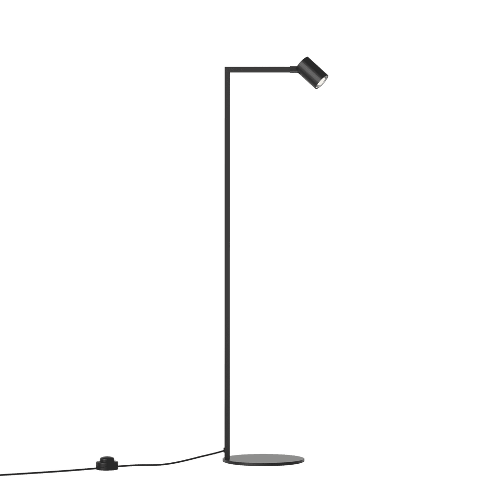 1286156 Ascoli 1 Light Floor Light Matt Black