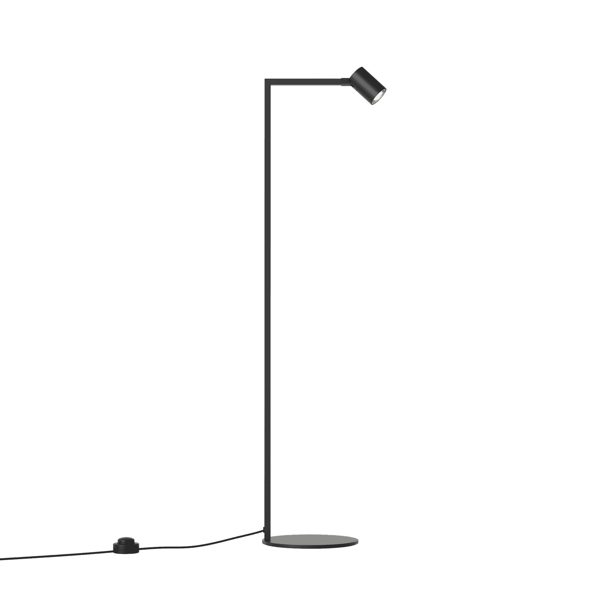1286156 Ascoli 1 Light Floor Light Matt Black