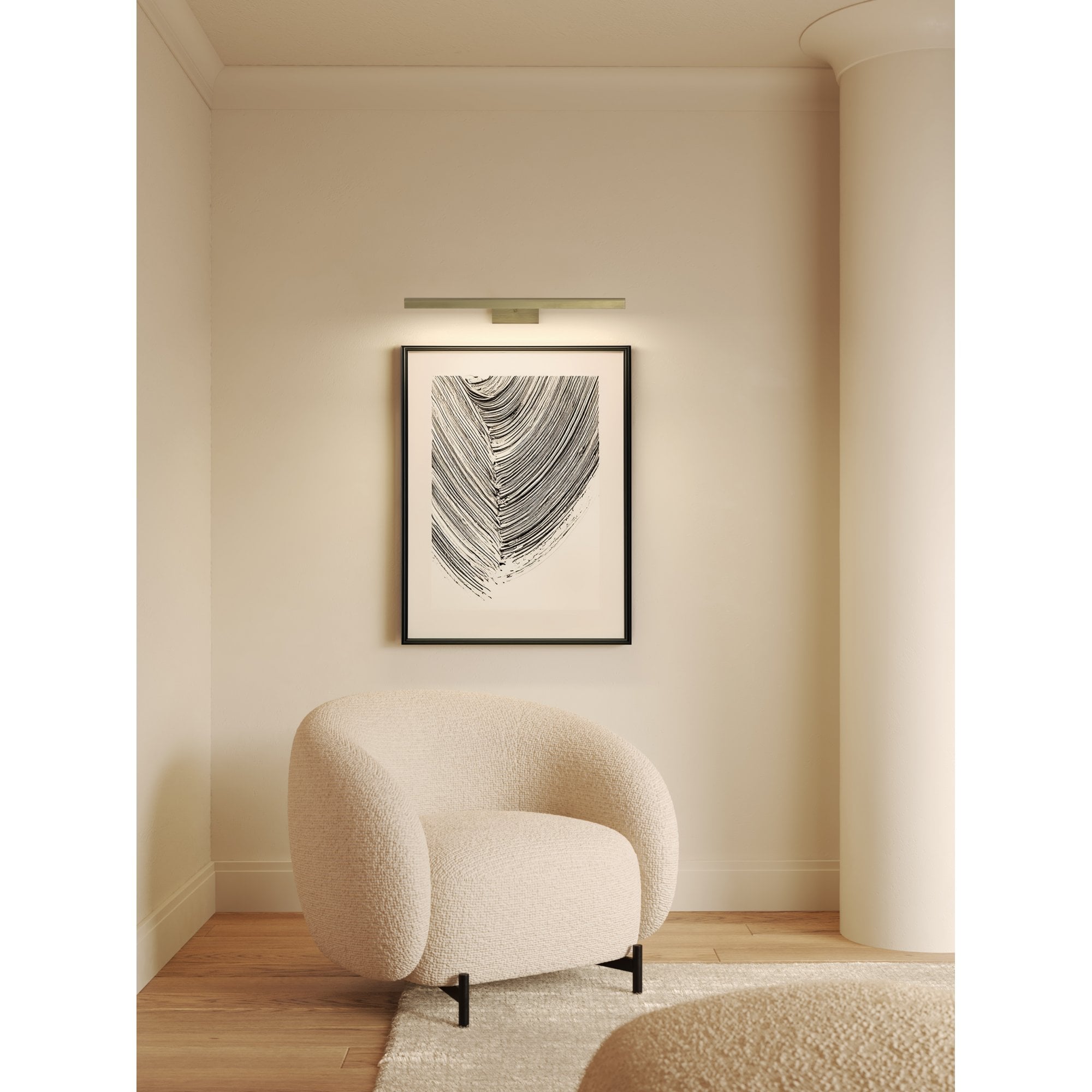1371032 Renoir 1 Light LED Picture Light Matt Brushed Brass