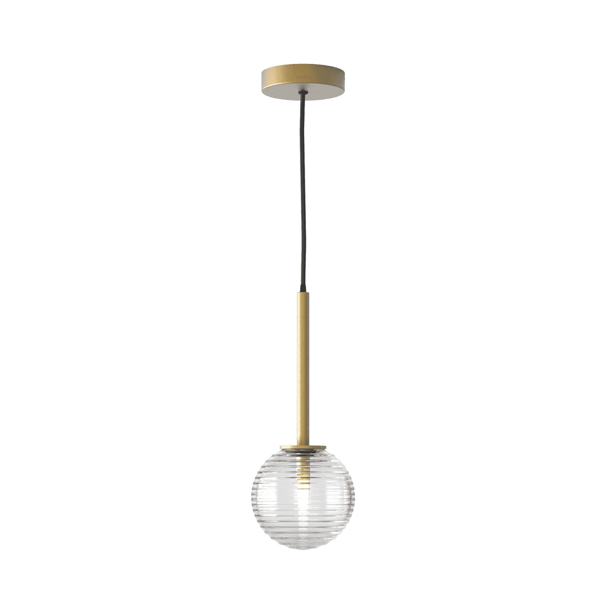 1429024 Tacoma 1 Light Pendant Light Antique Brass Fitting Only (S)