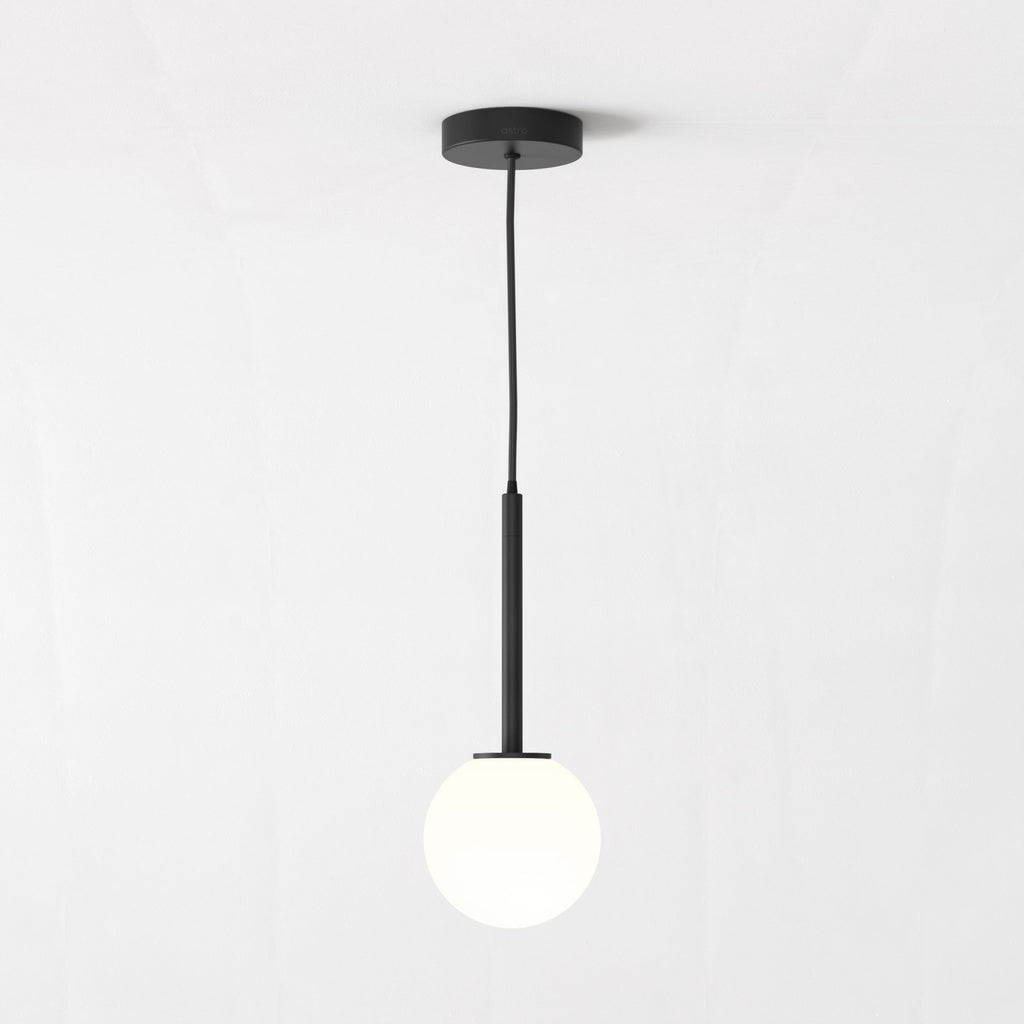 1429025 Tacoma 1 Light Pendant Light Matt Black Fitting Only