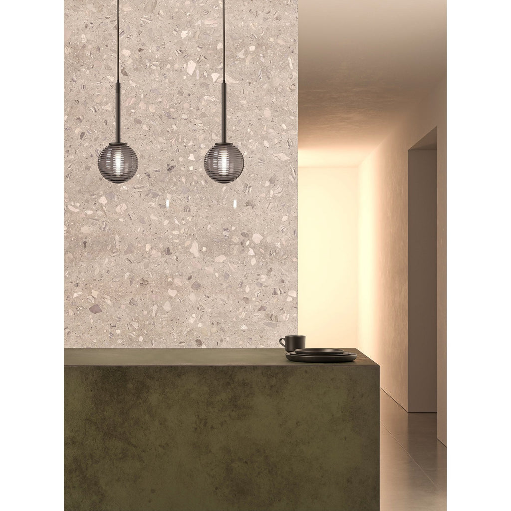 1429025 Tacoma 1 Light Pendant Light Matt Black Fitting Only