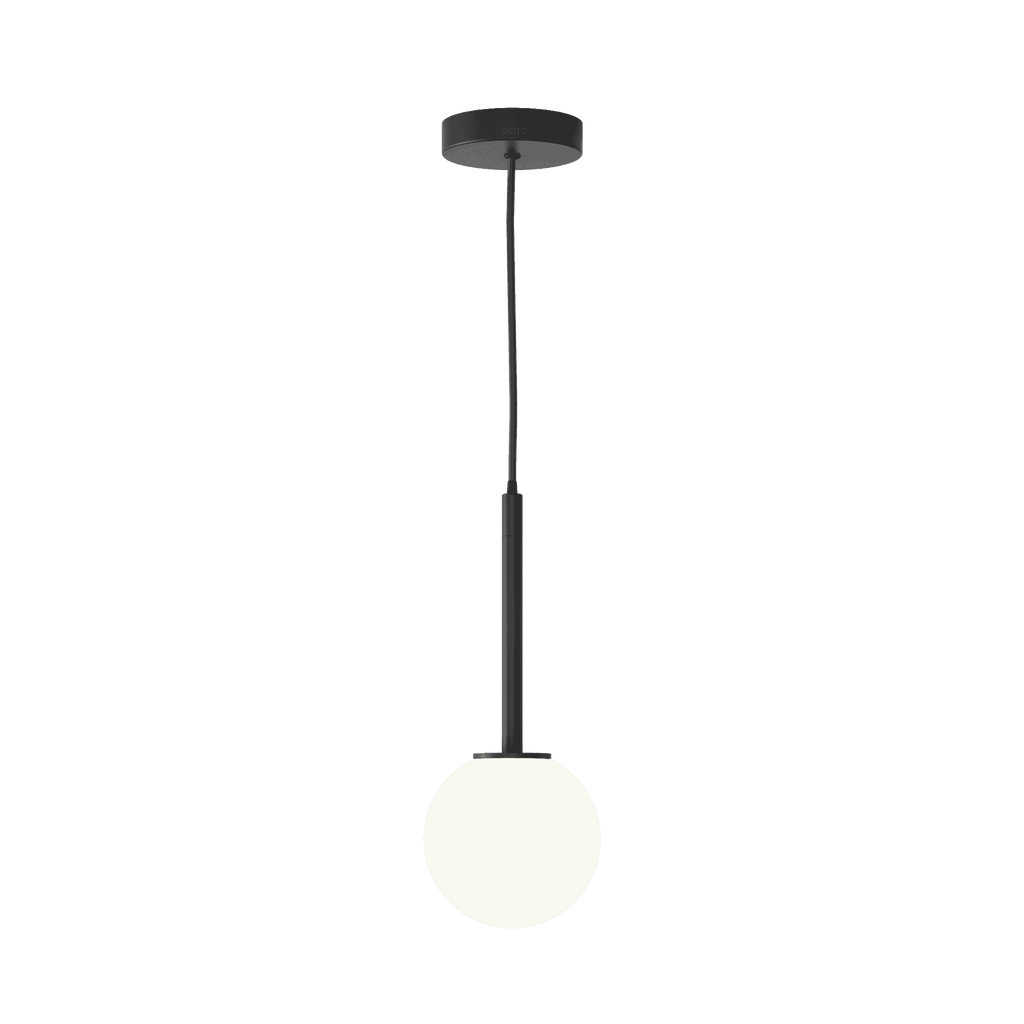 1429025 Tacoma 1 Light Pendant Light Matt Black Fitting Only