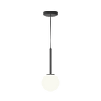 1429025 Tacoma 1 Light Pendant Light Matt Black Fitting Only