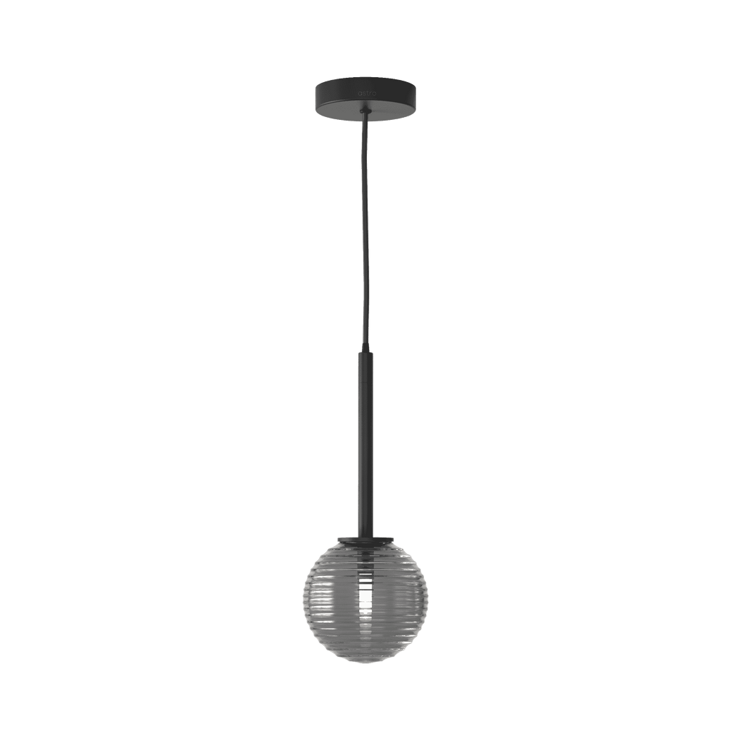 1429025 Tacoma 1 Light Pendant Light Matt Black Fitting Only