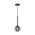 1429025 Tacoma 1 Light Pendant Light Matt Black Fitting Only