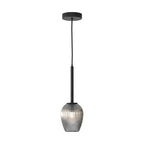 1429025 Tacoma 1 Light Pendant Light Matt Black Fitting Only