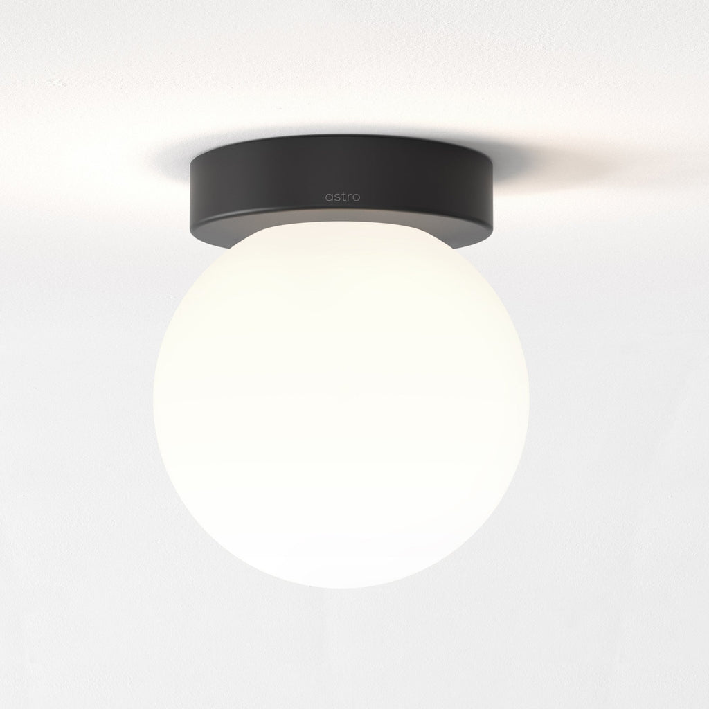 1429027 Tacoma Bathroom 1 Light Wall/Ceiling Matt Black Fitting Only