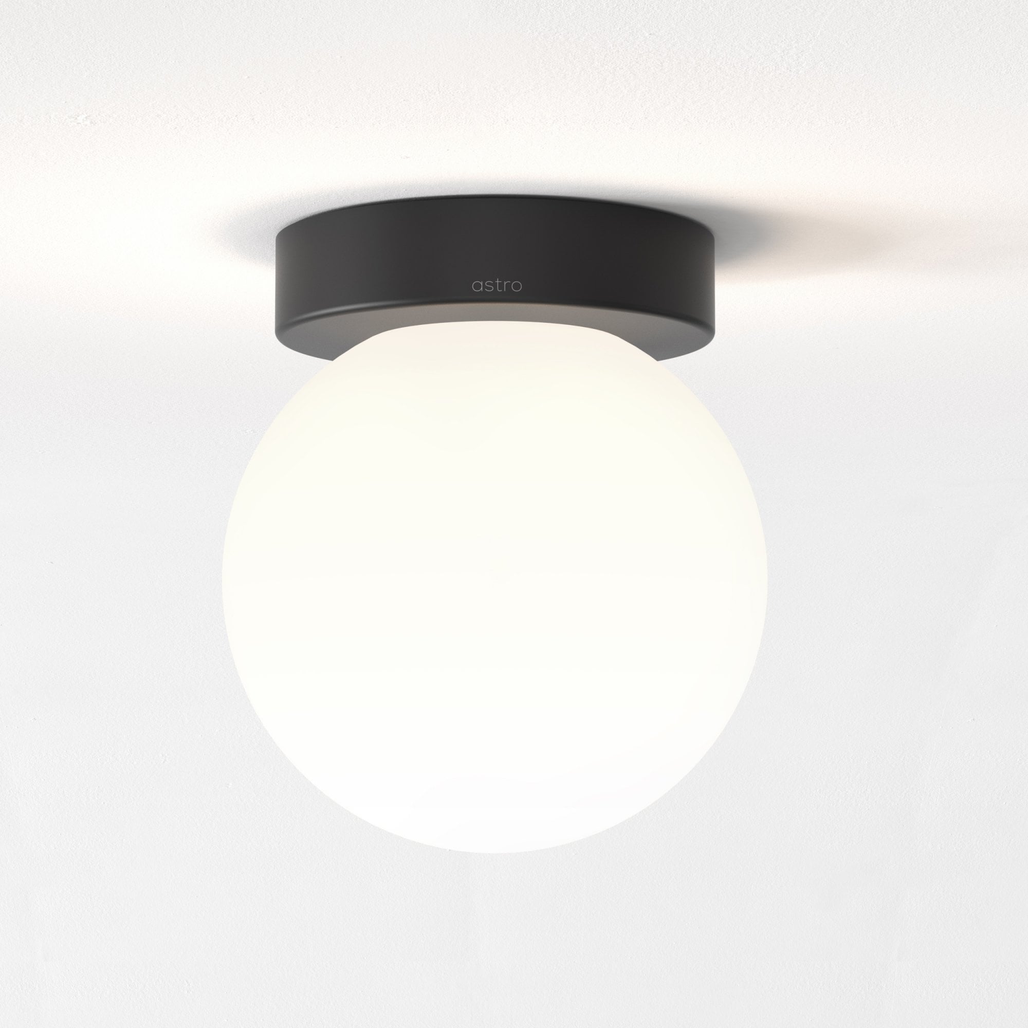 1429027 Tacoma Bathroom 1 Light Wall/Ceiling Matt Black Fitting Only