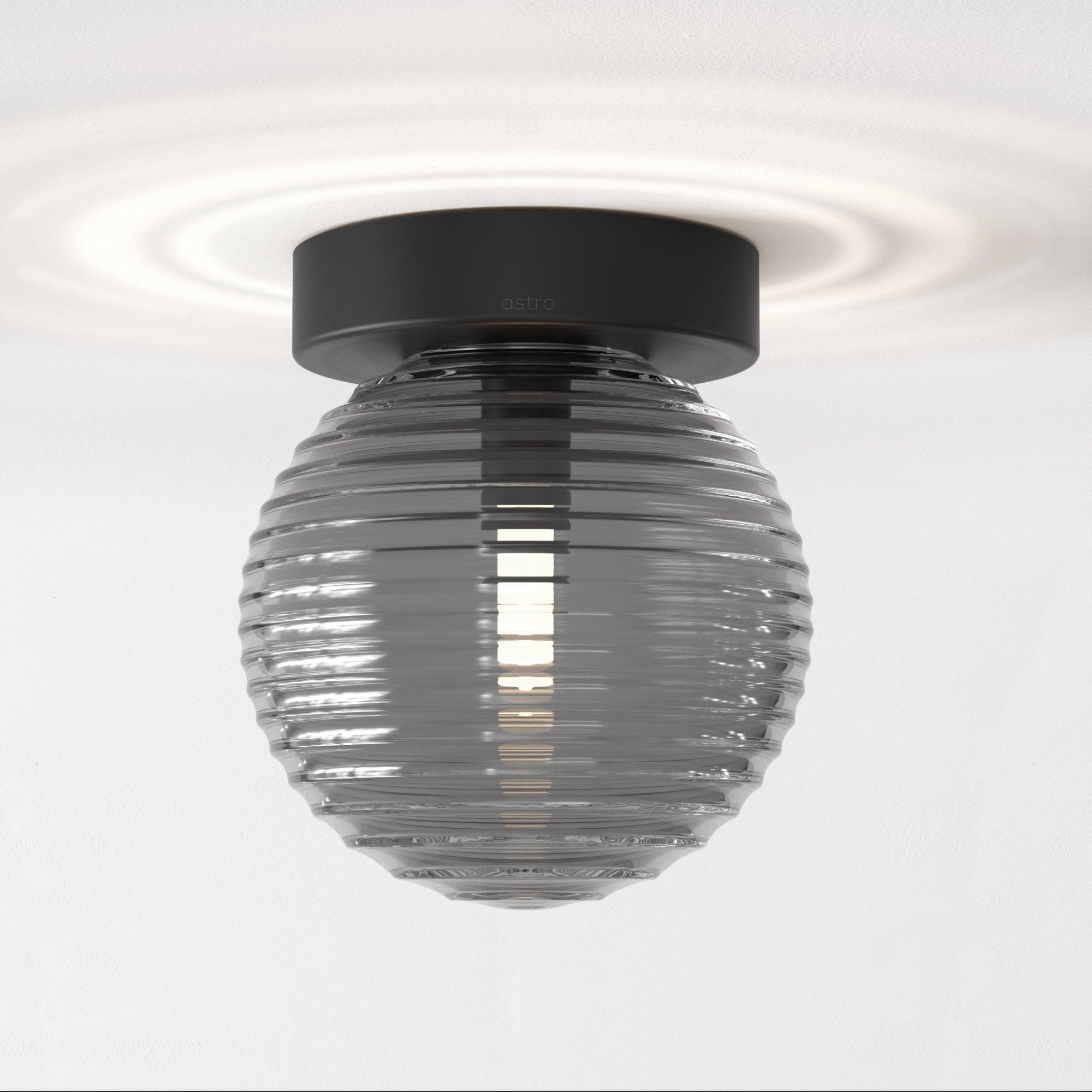 1429027 Tacoma Bathroom 1 Light Wall/Ceiling Matt Black Fitting Only
