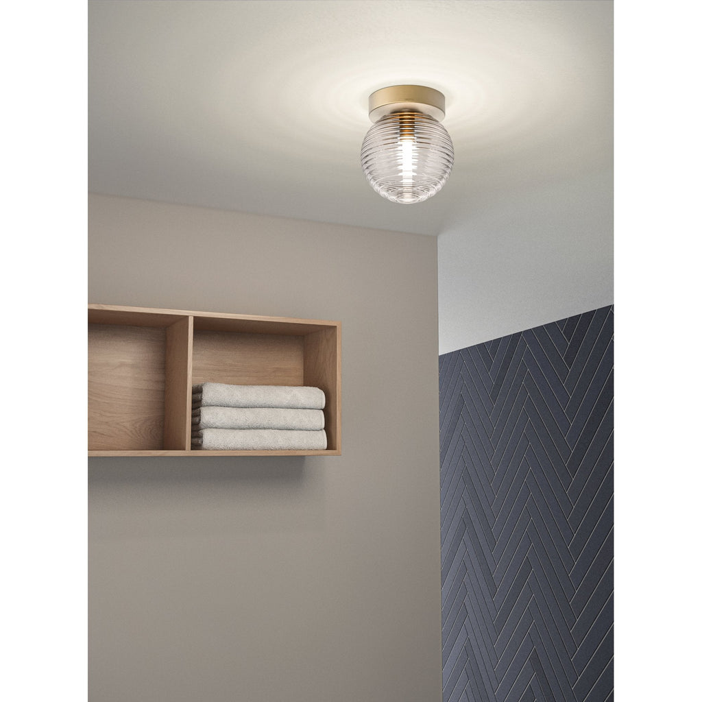 1429028 Tacoma Bathroom 1 Light Wall/Ceiling Antique Brass Fitting Only
