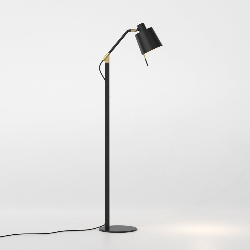 1441017 Edward 1 Light Floor Light Matt Black Base Only