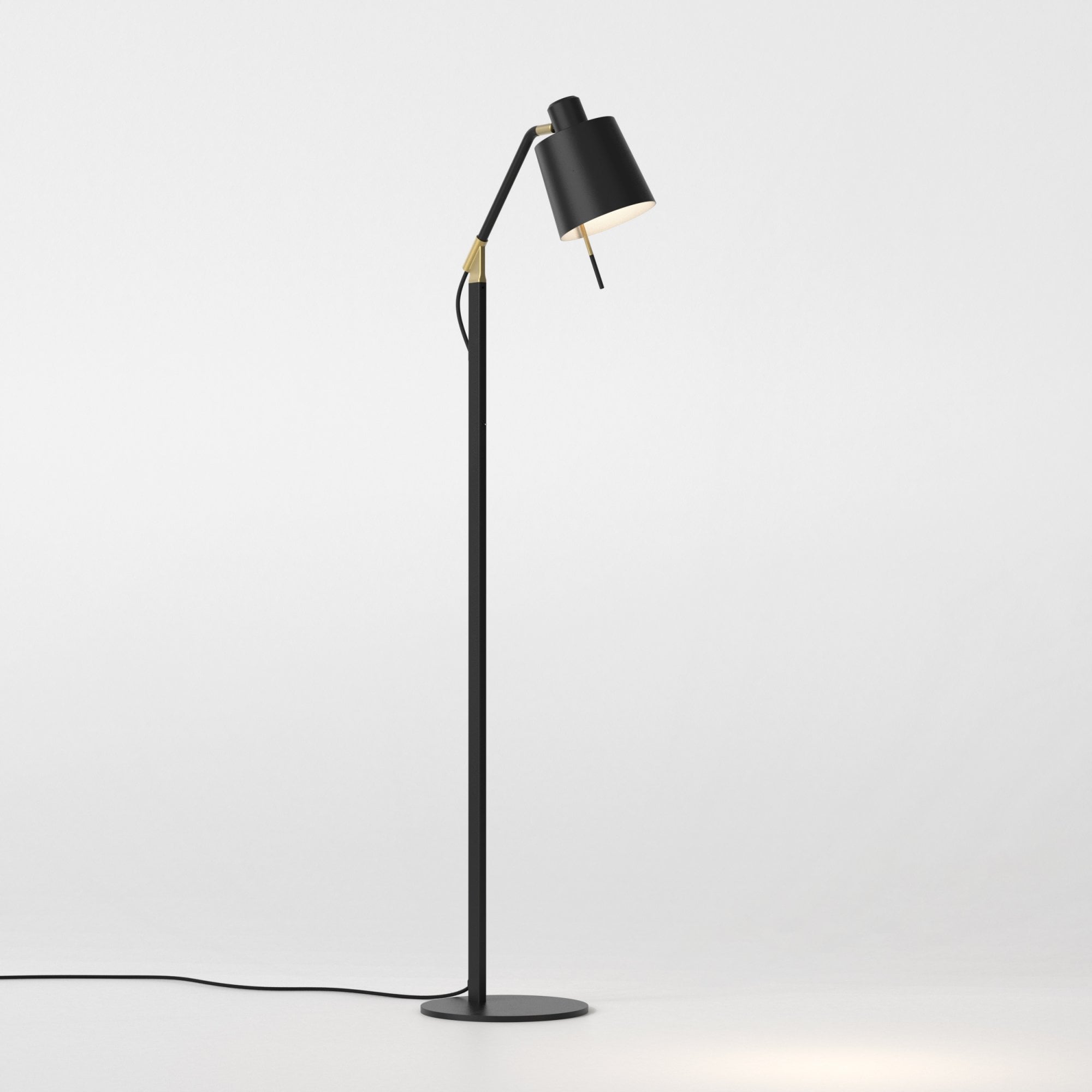 1441017 Edward 1 Light Floor Light Matt Black Base Only