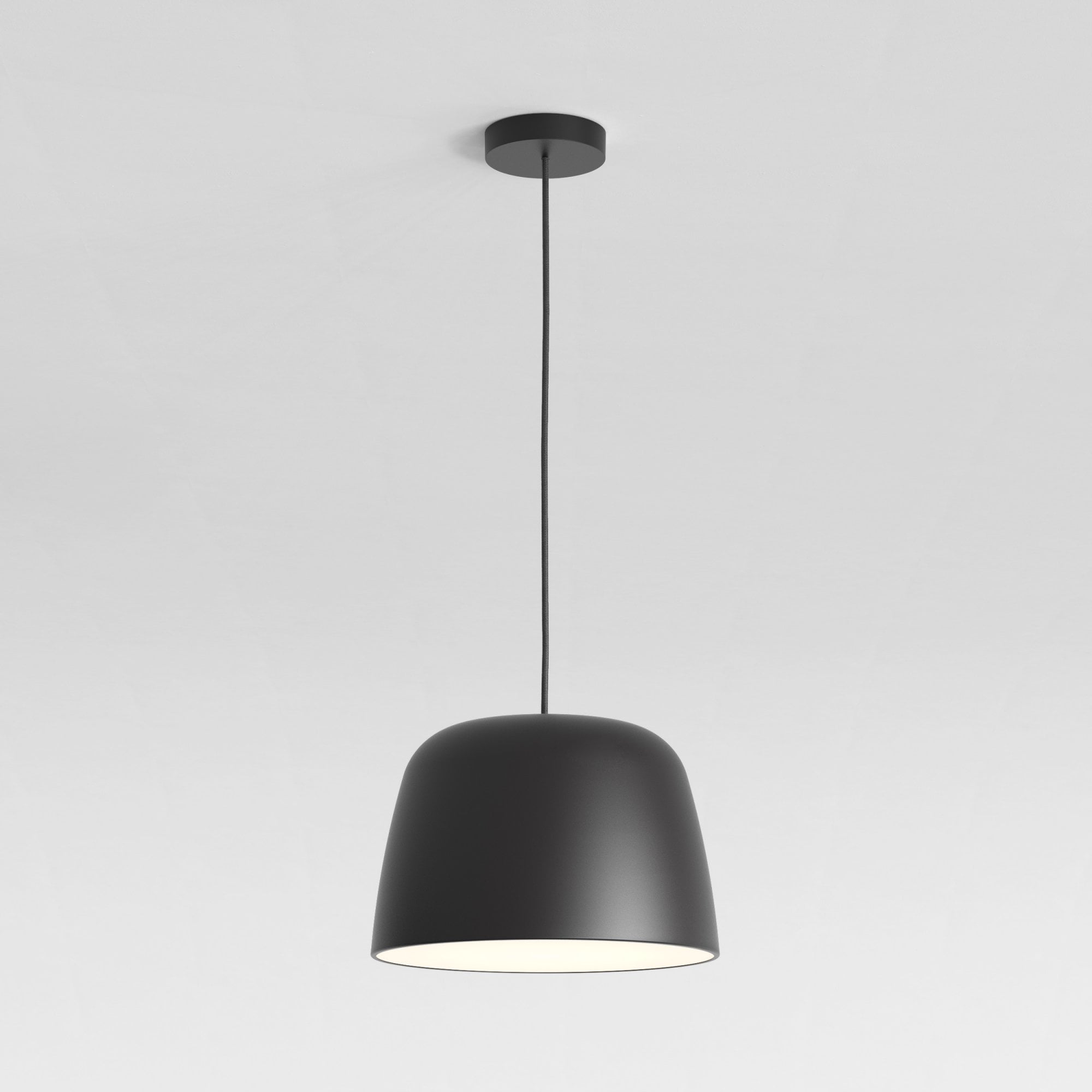 1456009 Taiko 1 Light Pendant Light Matt Black