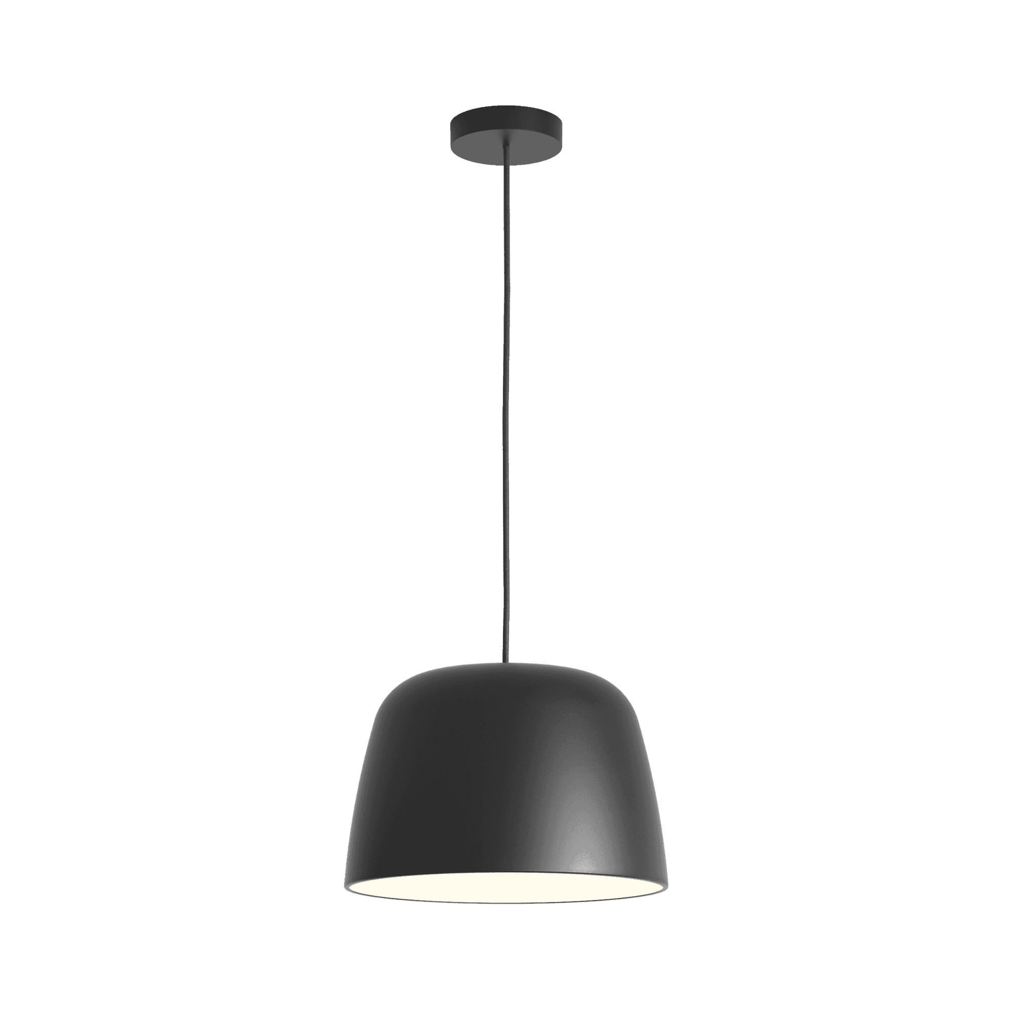 1456009 Taiko 1 Light Pendant Light Matt Black
