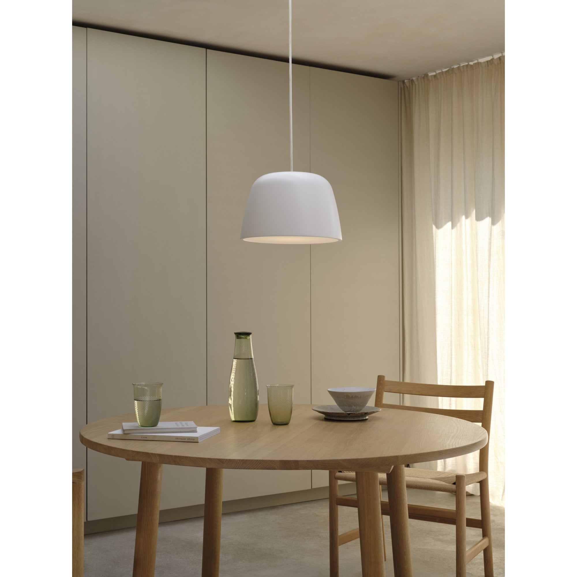 1456010 Taiko 1 Light Pendant Light Matt White