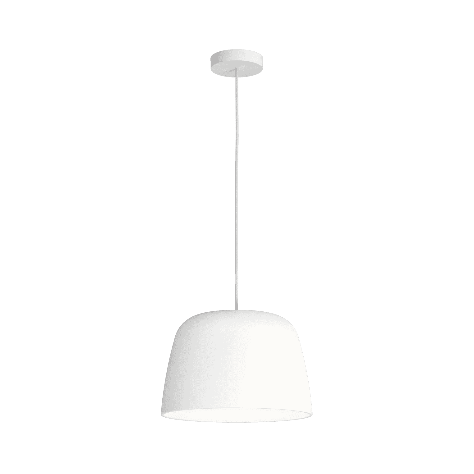 1456010 Taiko 1 Light Pendant Light Matt White