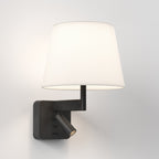 1480018 Beaumont 1 Light Combination Reader Matt Black Fitting Only (P)