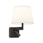 1480018 Beaumont 1 Light Combination Reader Matt Black Fitting Only (P)