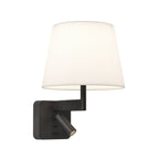 1480018 Beaumont 1 Light Combination Reader Matt Black Fitting Only (P)