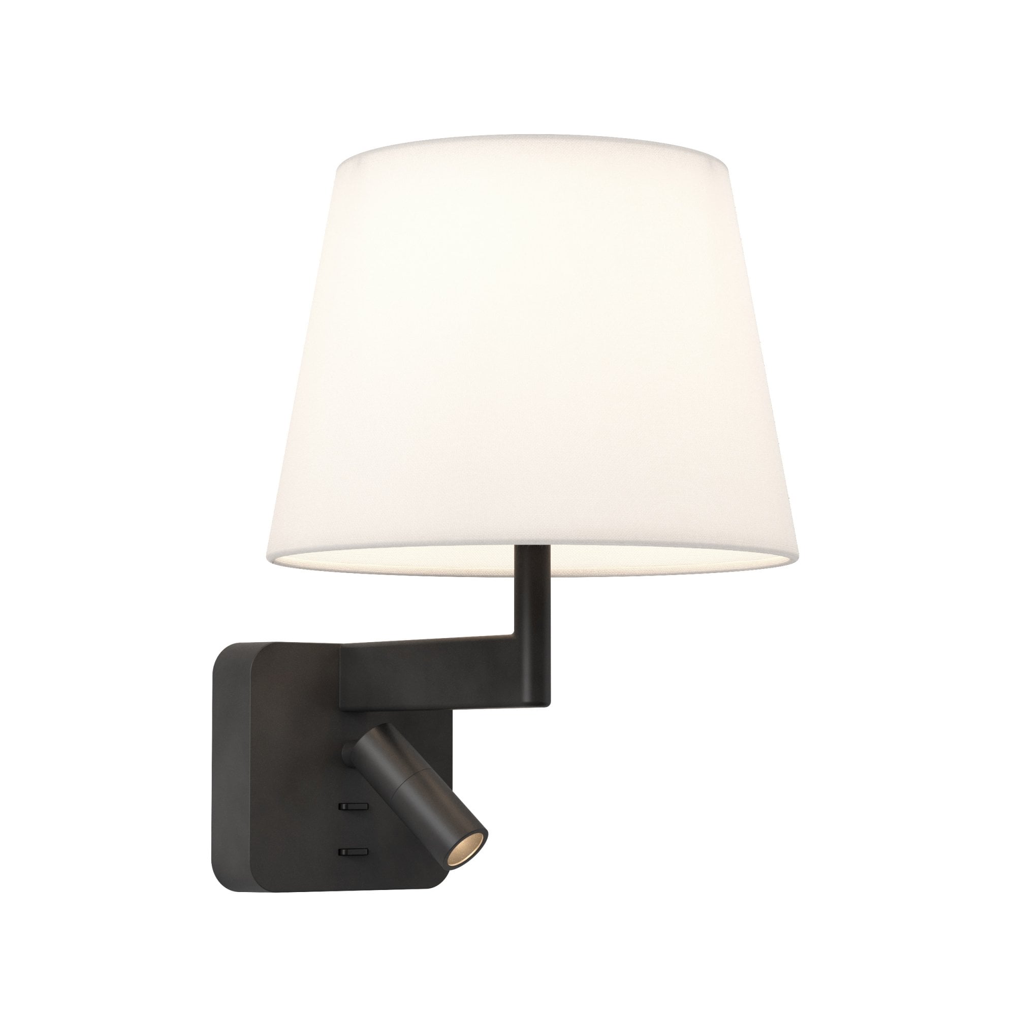 1480018 Beaumont 1 Light Combination Reader Matt Black Fitting Only (P)