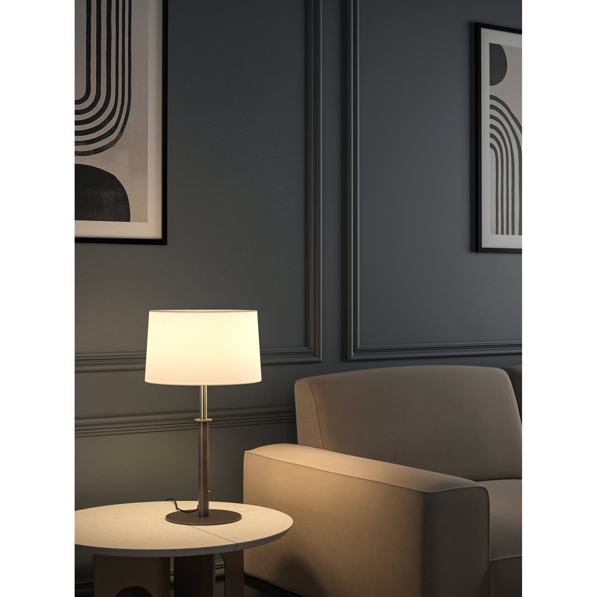 1483001 Club 1 Light Table Light Bronze Base Only