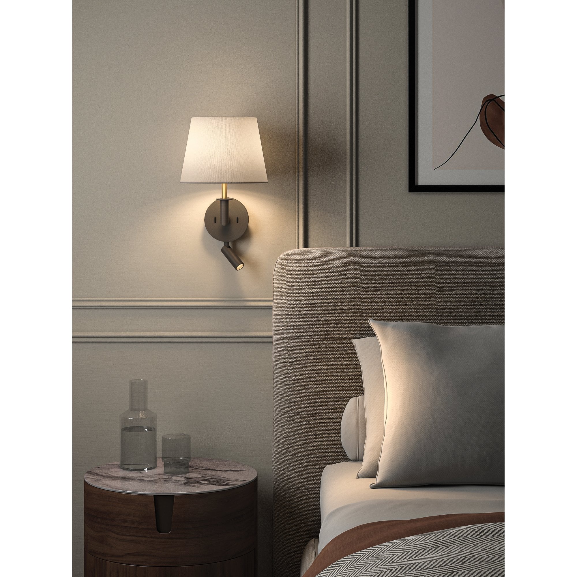 1483011 Club 1 Light Combination Reader Bronze Fitting Only
