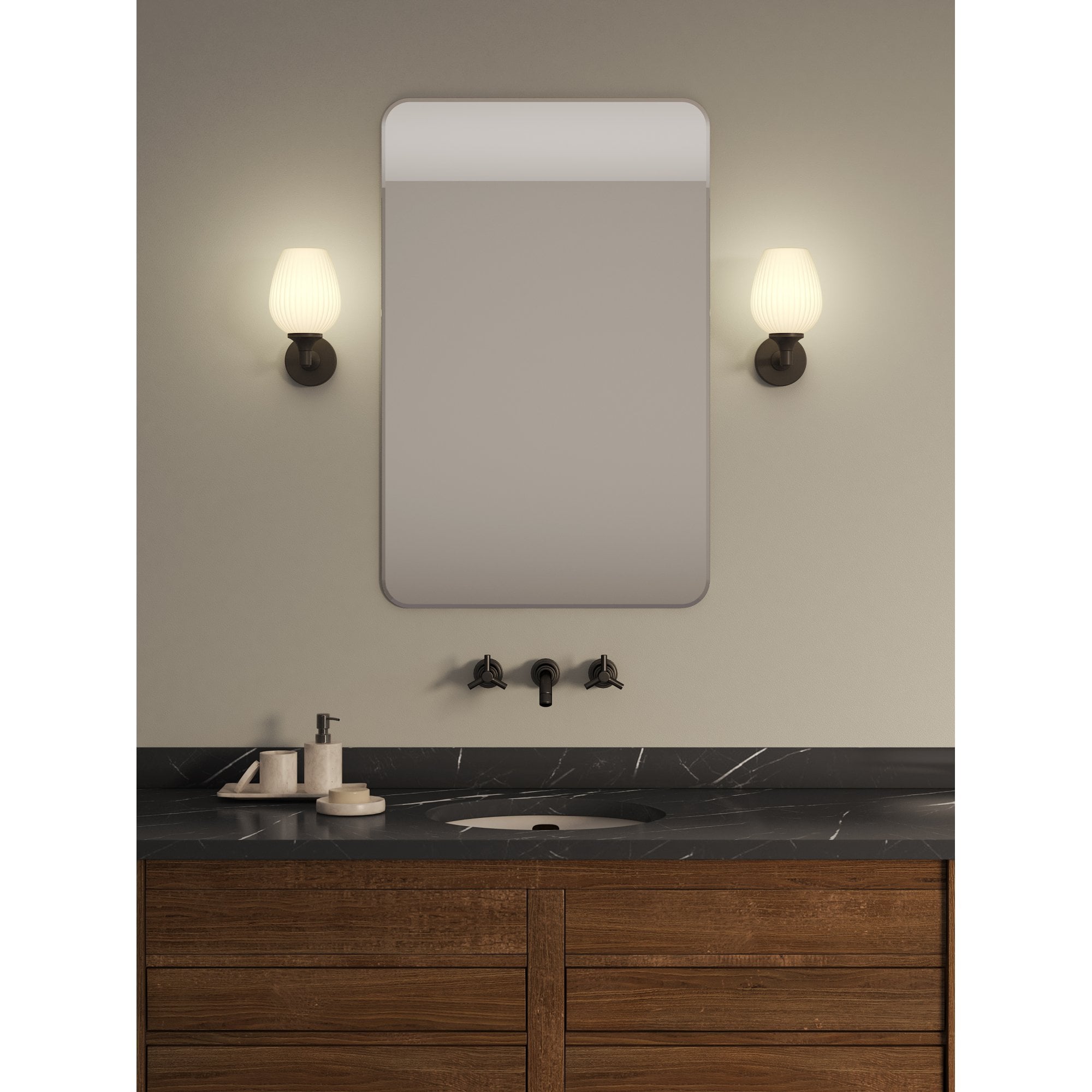 1485001 Liberty Bathroom 1 Light Wall Light Matt Black