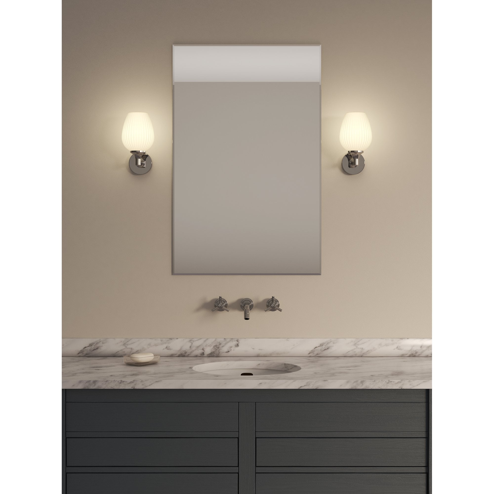 1485003 Liberty Bathroom 1 Light Wall Light Polished Chrome (S)