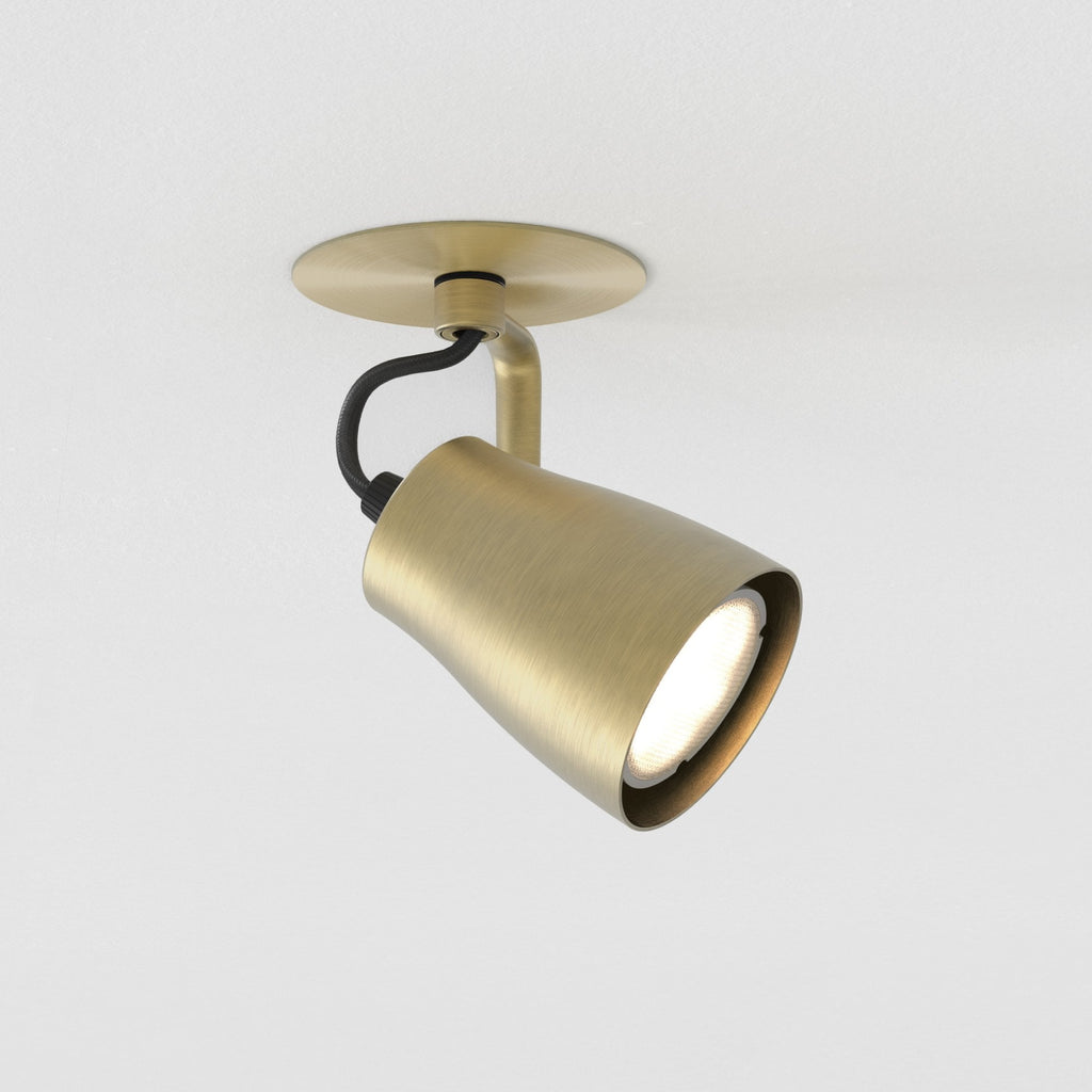 1487005 Juno 1 Light Spotlight Matt Brushed Brass