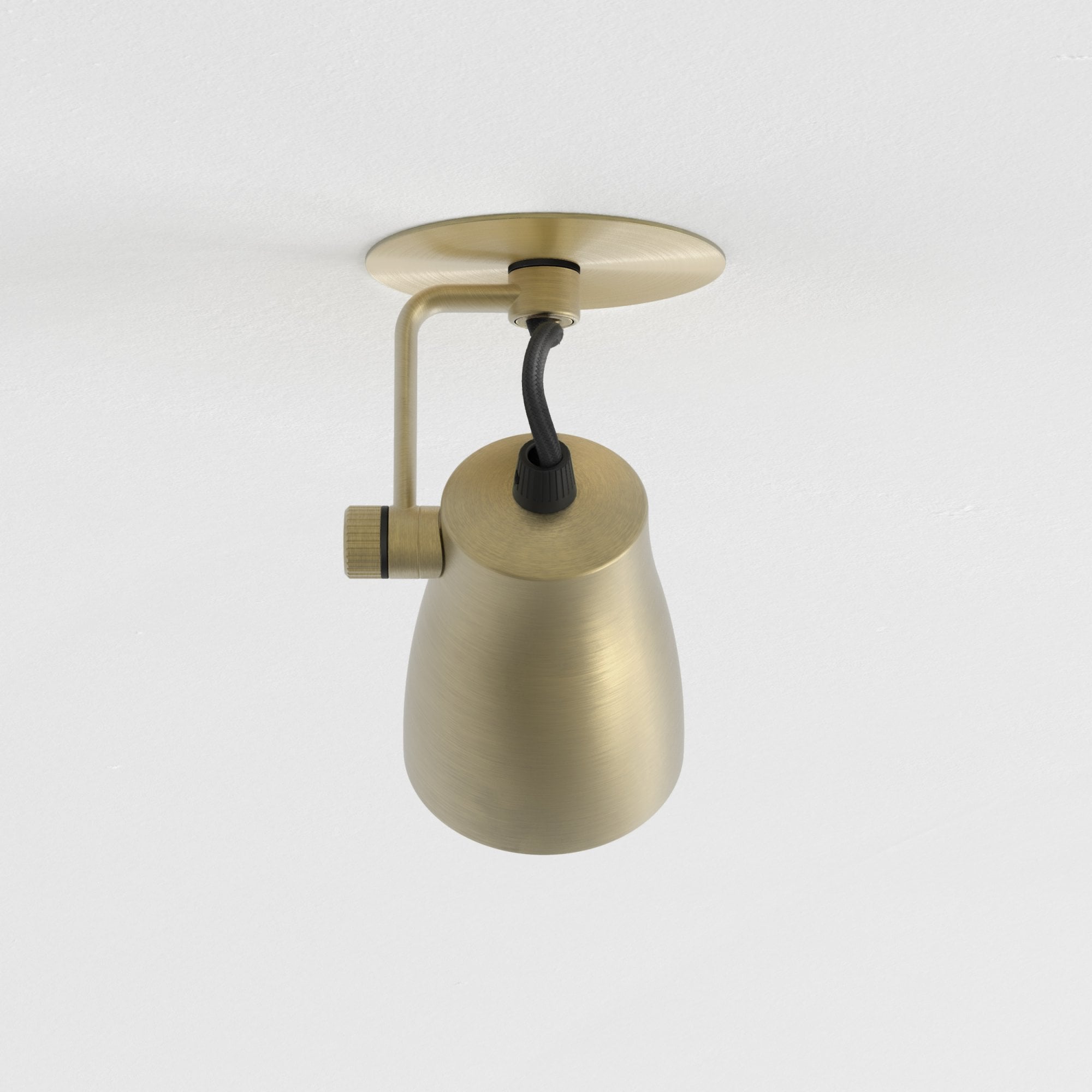 1487005 Juno 1 Light Spotlight Matt Brushed Brass