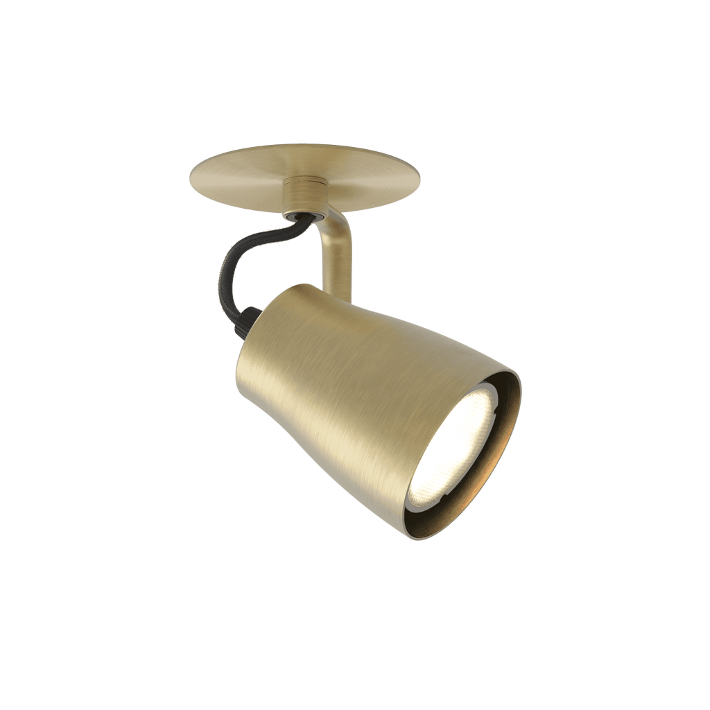 1487005 Juno 1 Light Spotlight Matt Brushed Brass