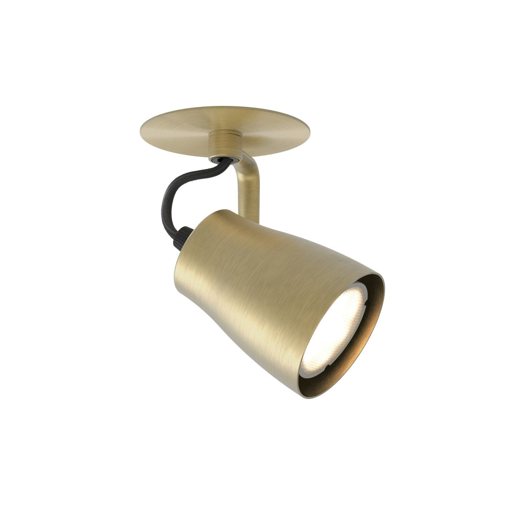 1487005 Juno 1 Light Spotlight Matt Brushed Brass
