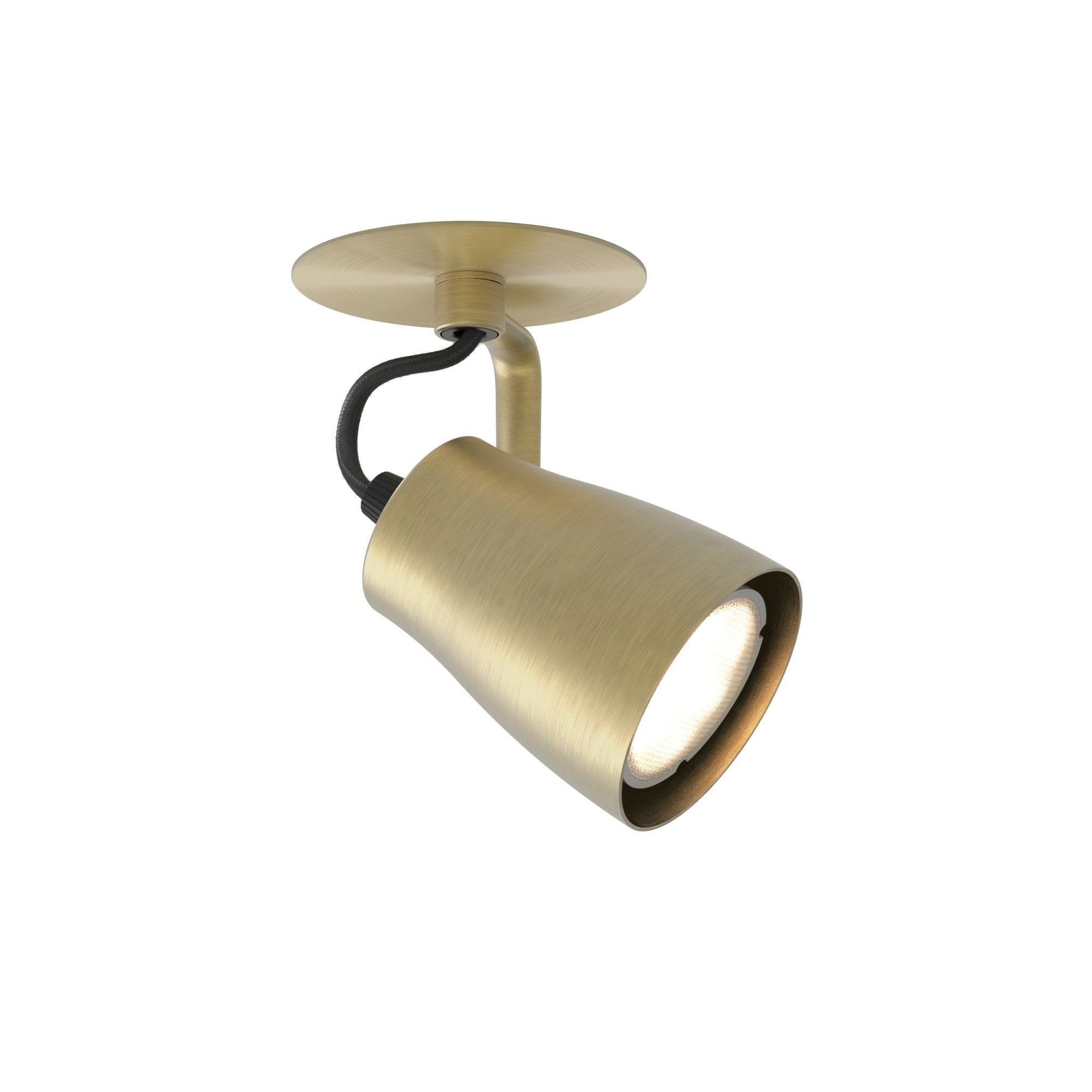 1487005 Juno 1 Light Spotlight Matt Brushed Brass