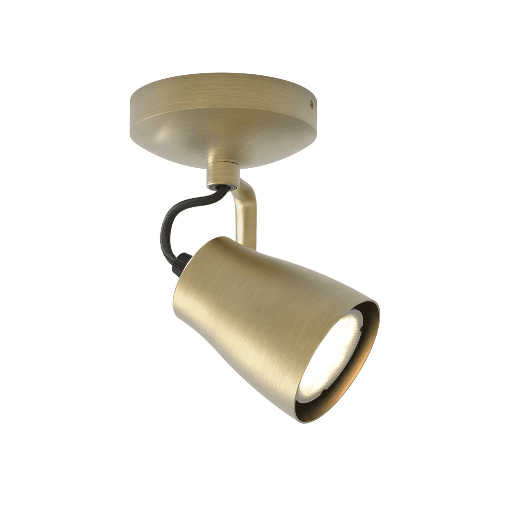 1487006 Juno 1 Light Spotlight Matt Brushed Brass