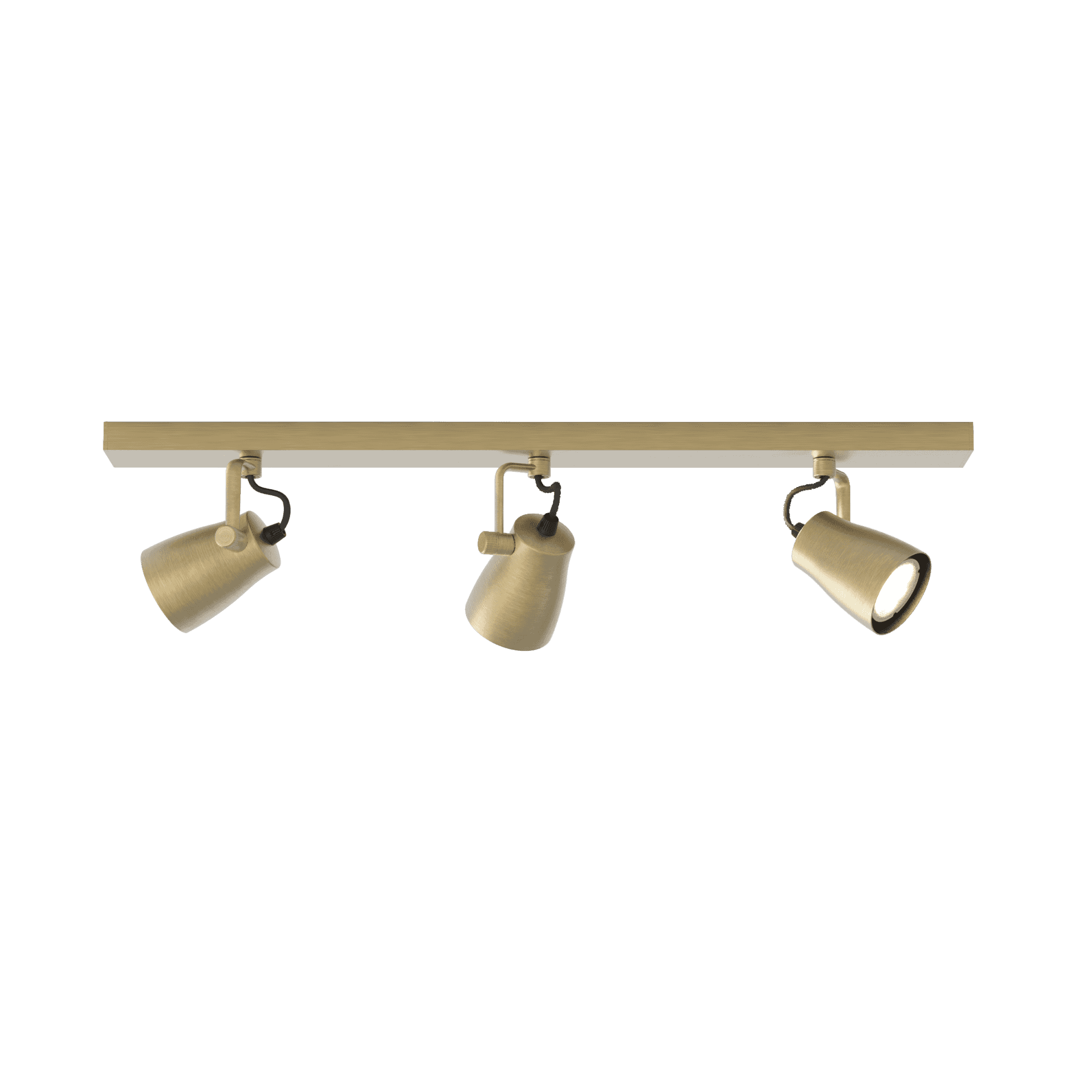 1487007 Juno 3 Light Spotlight Matt Brushed Brass