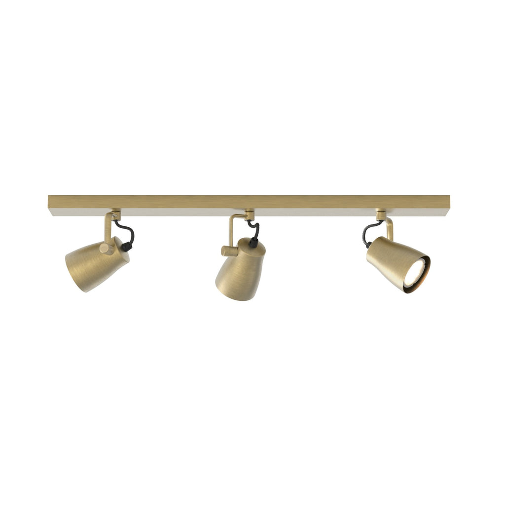 1487007 Juno 3 Light Spotlight Matt Brushed Brass