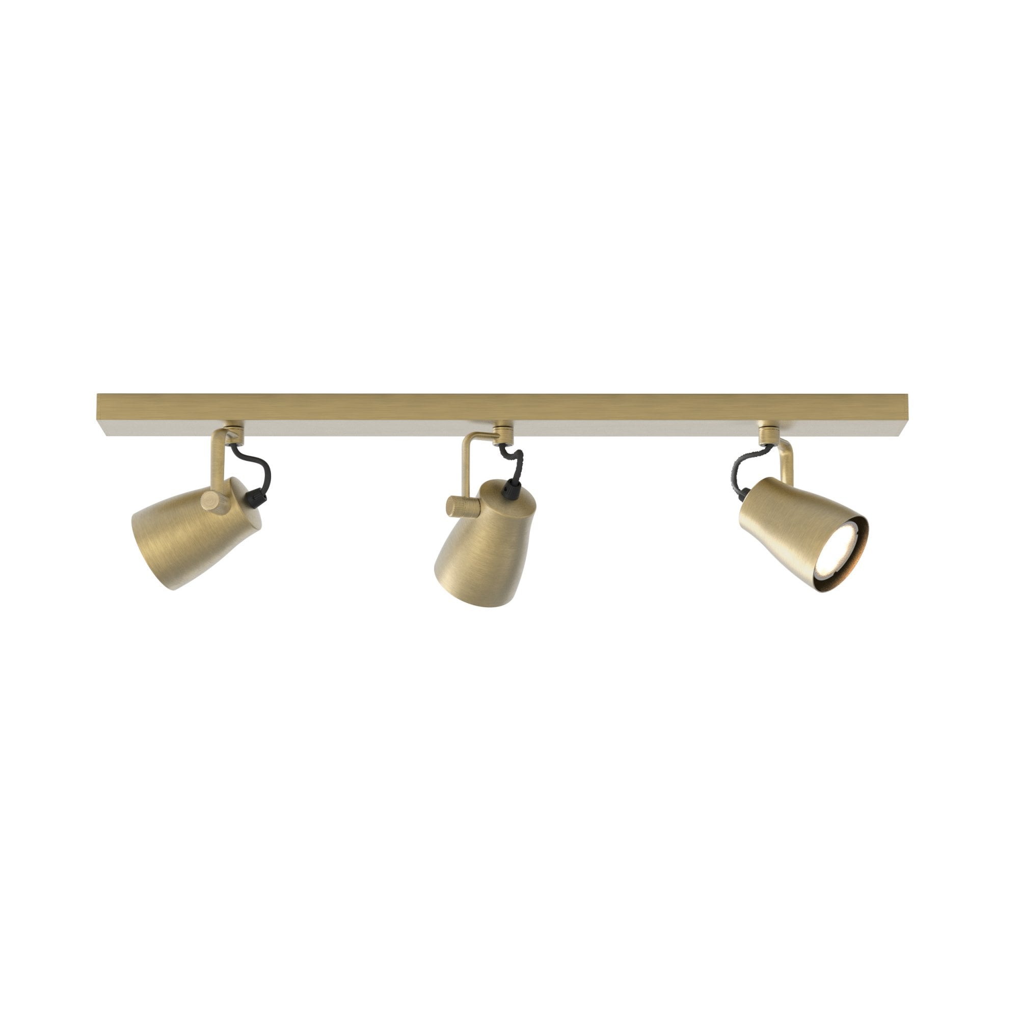 1487007 Juno 3 Light Spotlight Matt Brushed Brass