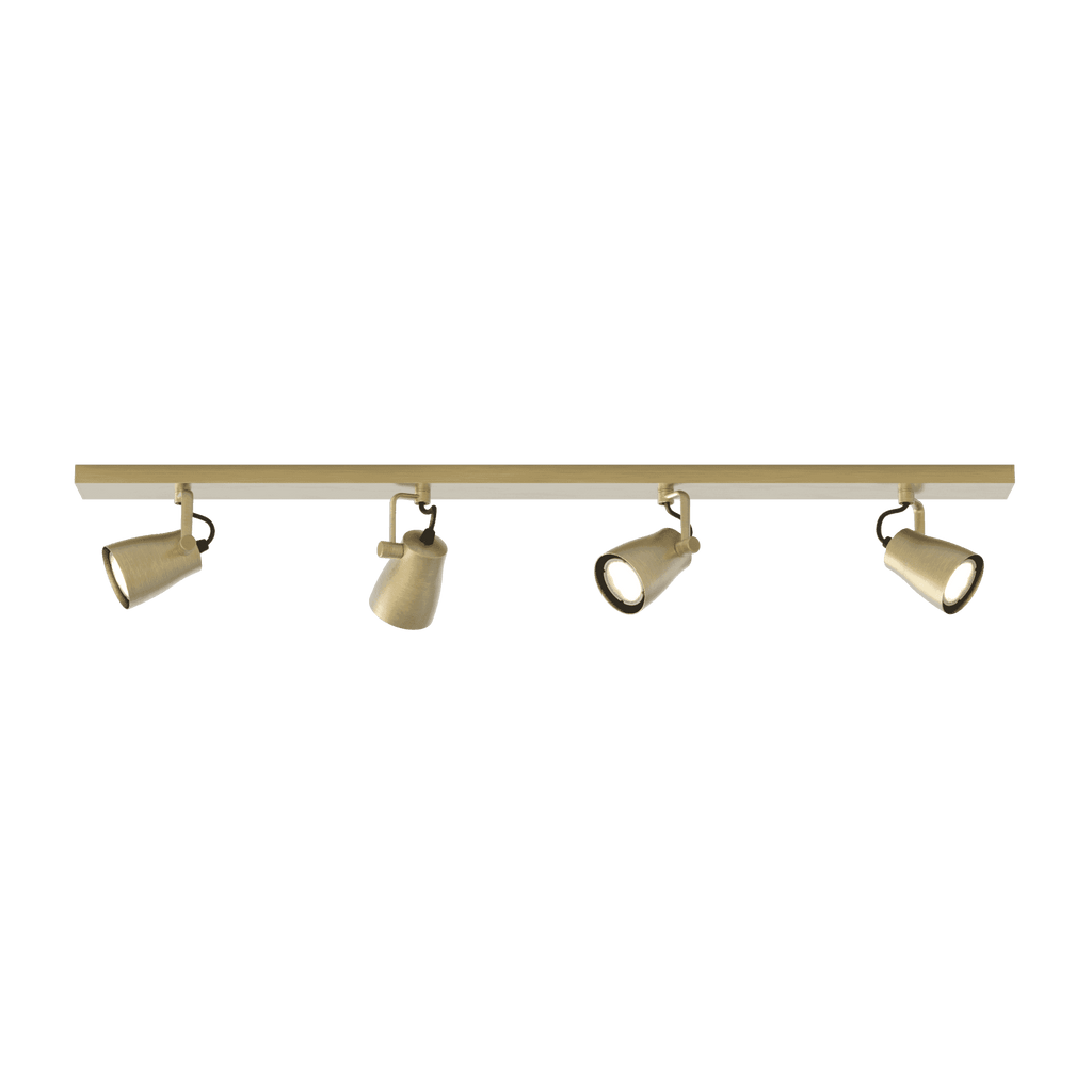 1487008 Juno 4 Light Spotlight Matt Brushed Brass