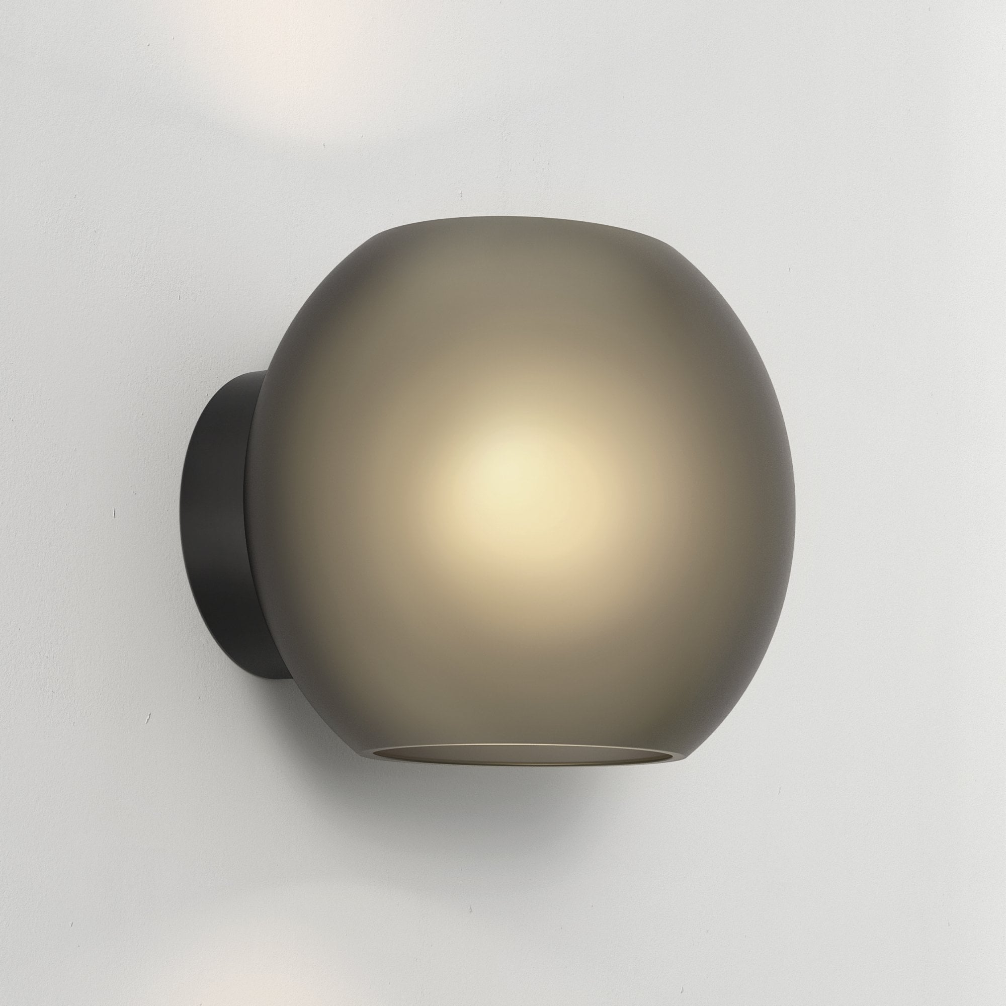 1489002 Luna 1 Light Wall Light Matt Black (S)