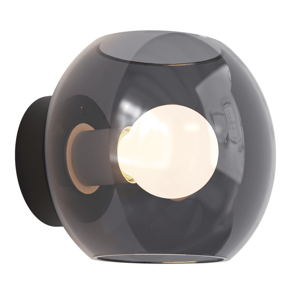 1489005 Luna 1 Light Wall Light Matt Black